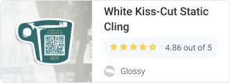 White Static Removable Glossy